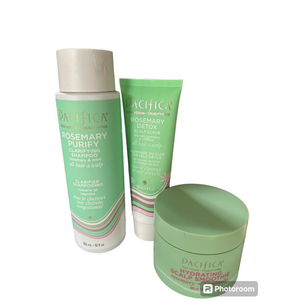 Pacifica Scalp Love Shampoo Treatment Scalp Scrub Smoothie Rosemary Mint